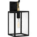 Quoizel Anchorage 1 Light 16" Outdoor Lantern, Black/Clear Seedy - ANC8407MBK