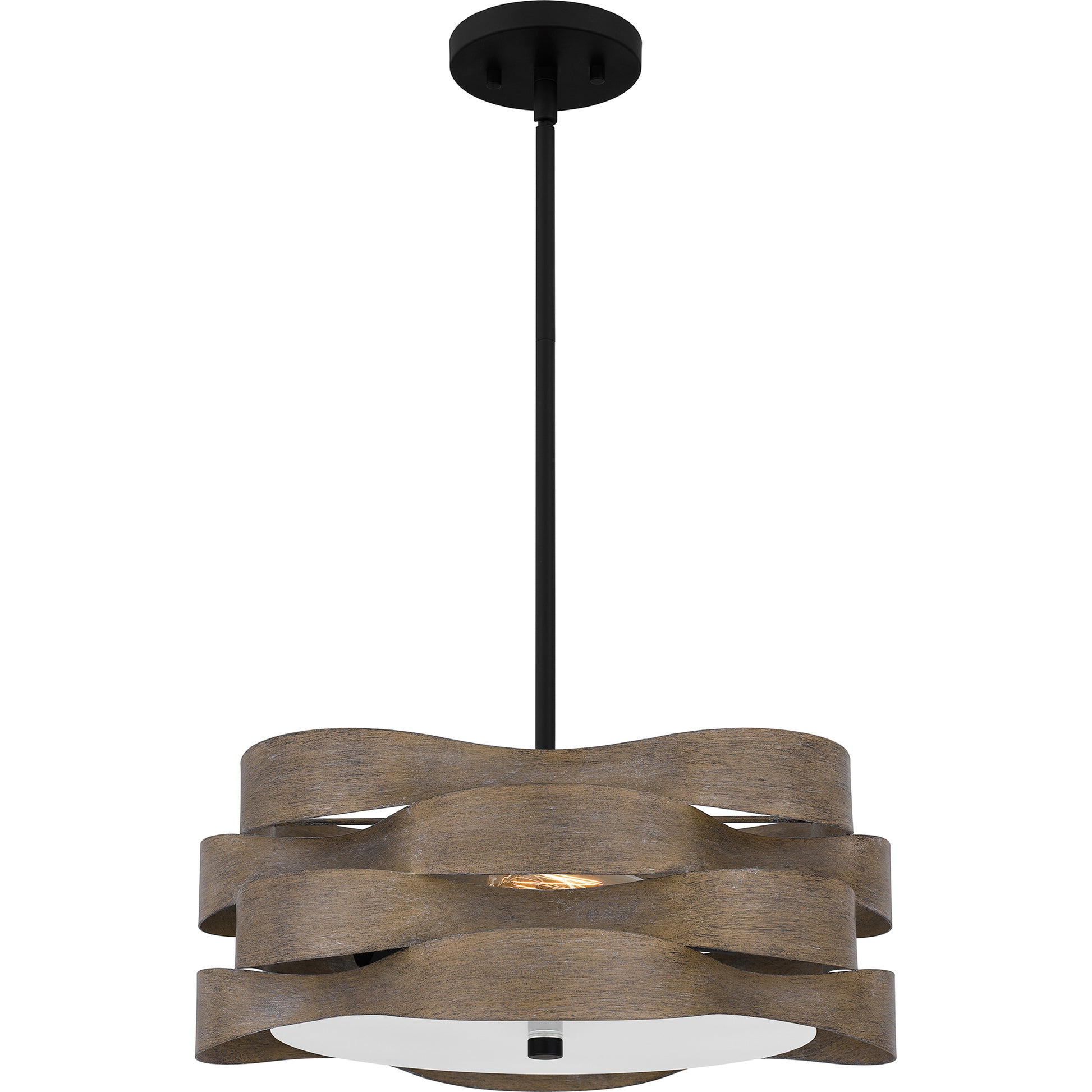 Quoizel Appleton 2 Light Pendant, Matte Black/Metal - APL2816MBK