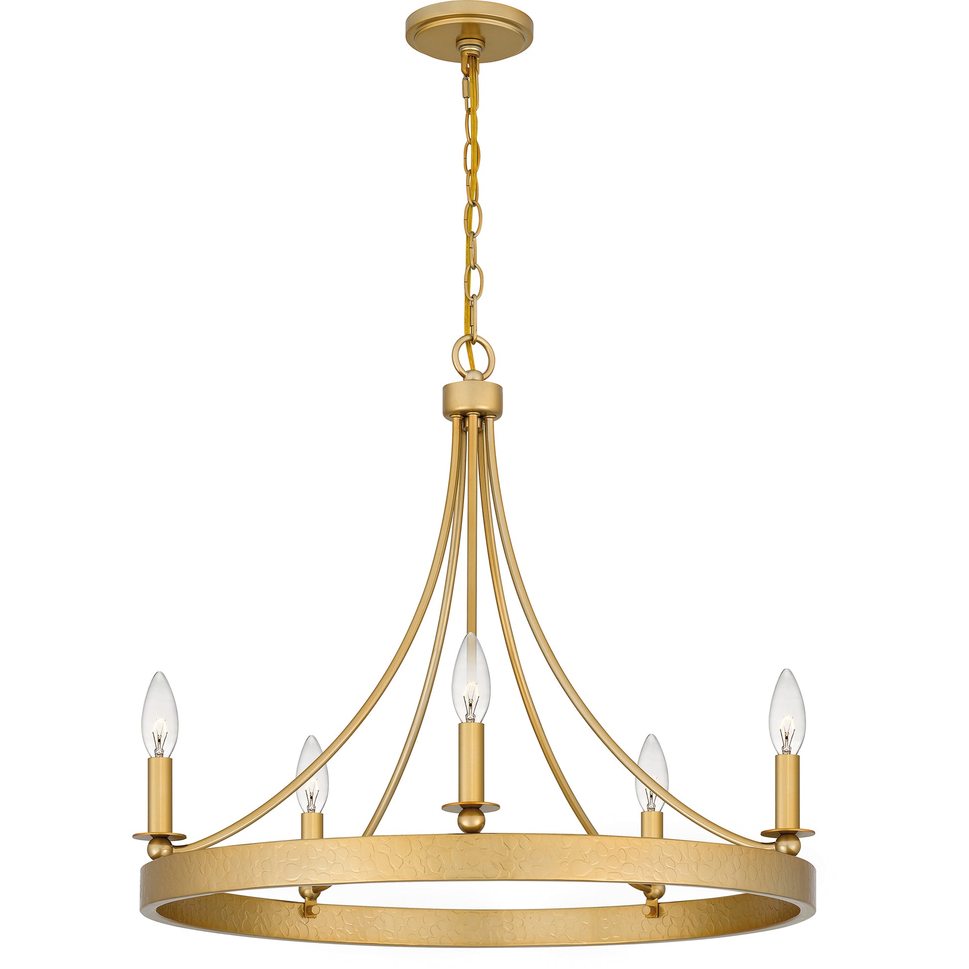 Quoizel Aspyn 5 Light Chandelier, Light Gold - APN5026LG