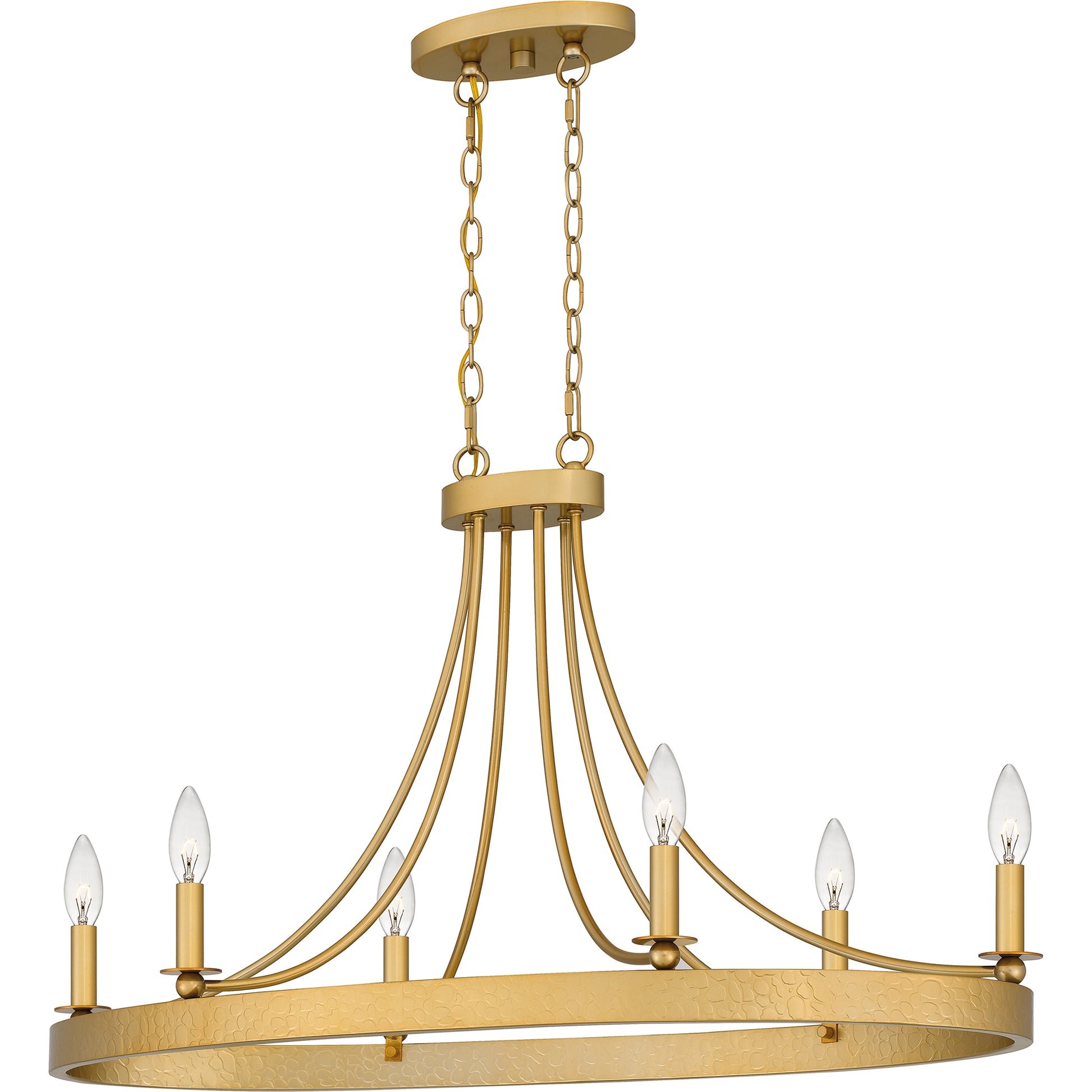 Quoizel Aspyn 6 Light Island Light, Light Gold - APN636LG