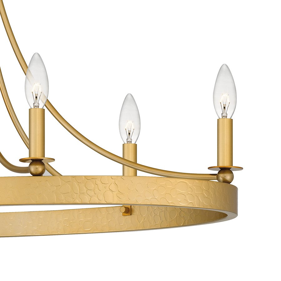 Quoizel Aspyn 6 Light Island Light, Light Gold