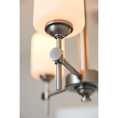 Quoizel Aria 3 Light Semi-Flush Mount, Opal