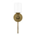 Quoizel Aria 1 Light Wall Sconce, Weathered Brass/Opal - ARI8605WS