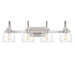 Quoizel Atmore 4 Light Bath Vanity, Brushed Nickel/Clear - ATMO8629BN