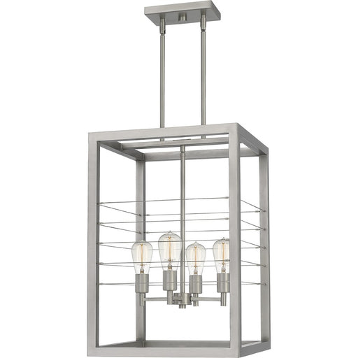 Quoizel Awendaw Foyer 4 Light Pendant, Antique Nickel - AWD5216AN