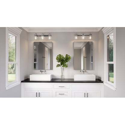 Quoizel Axel 3 Light Bath Vanity, Brushed Nickel