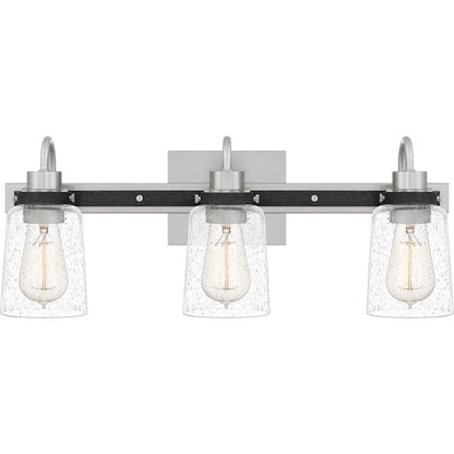 Quoizel Axel 3 Light Bath Vanity, Brushed Nickel