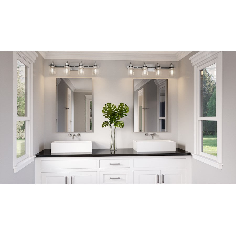 Quoizel Axel 4 Light Bath Vanity, Brushed Nickel