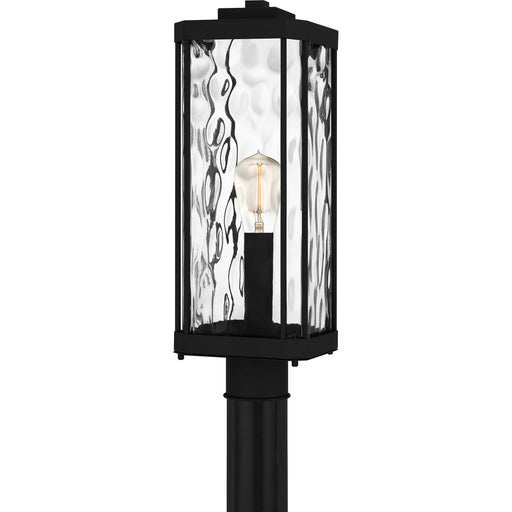 Quoizel Balchier 1 Light 20" Outdoor Lantern, Black/Clear Hammered - BCR9007MBK