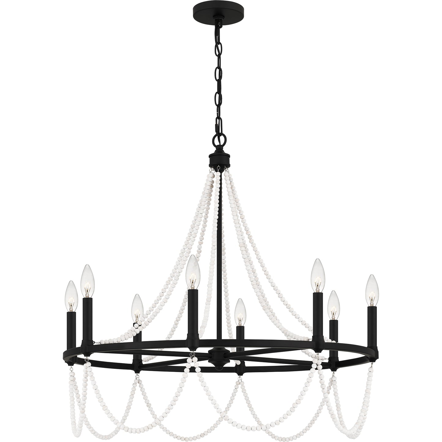 Quoizel Brigitta 6 Light Chandelier, Brushed Nickel - BGA5021BN