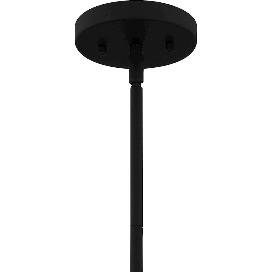 1 Light Mini Pendant, Matte Black