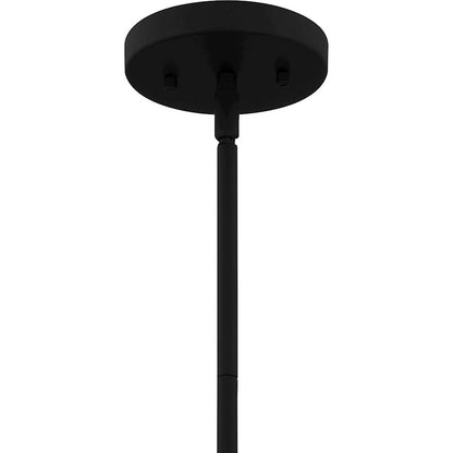 1 Light Mini Pendant, Matte Black