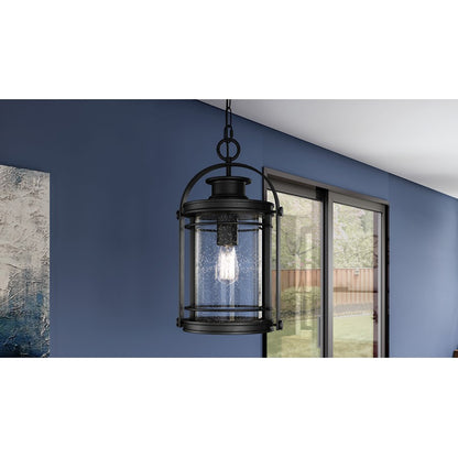 1 Light Mini Pendant, Mystic Black