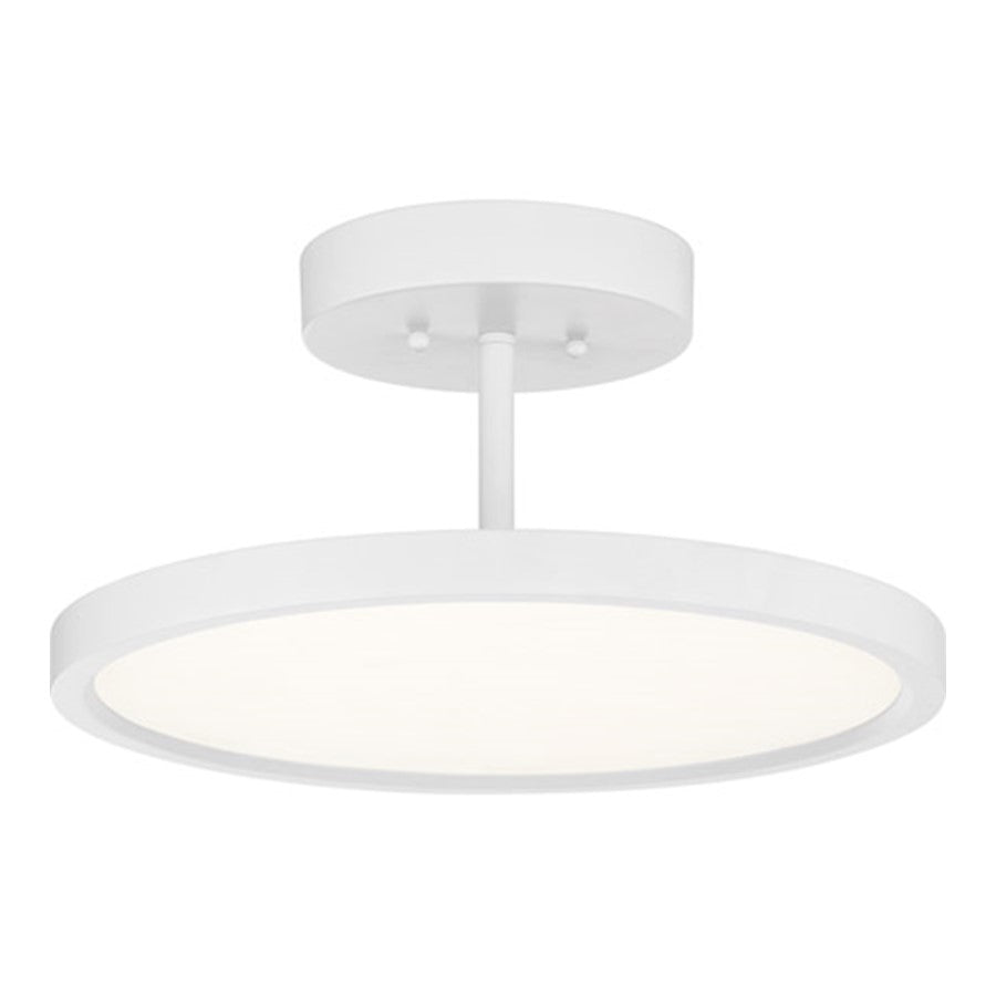 Quoizel Beltway Semi-Flush Mount, White Lustre - BLW1715W