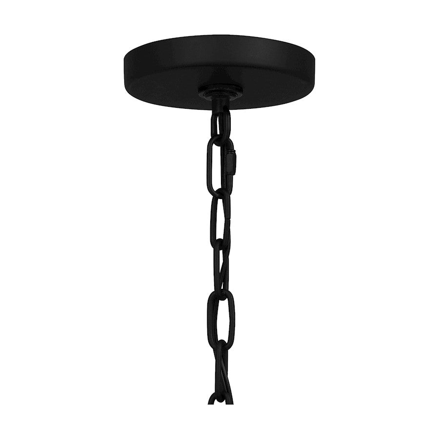 1 Light Mini Pendant, Matte Black