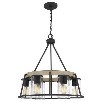 Quoizel Brockton 6 Light Chandelier, Grey Ash - BRT3525GK