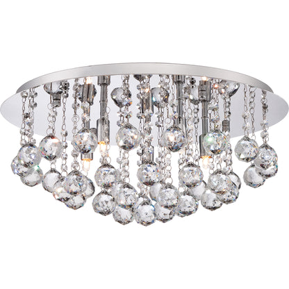 Quoizel Bordeaux Flush Mount, Polished Chrome