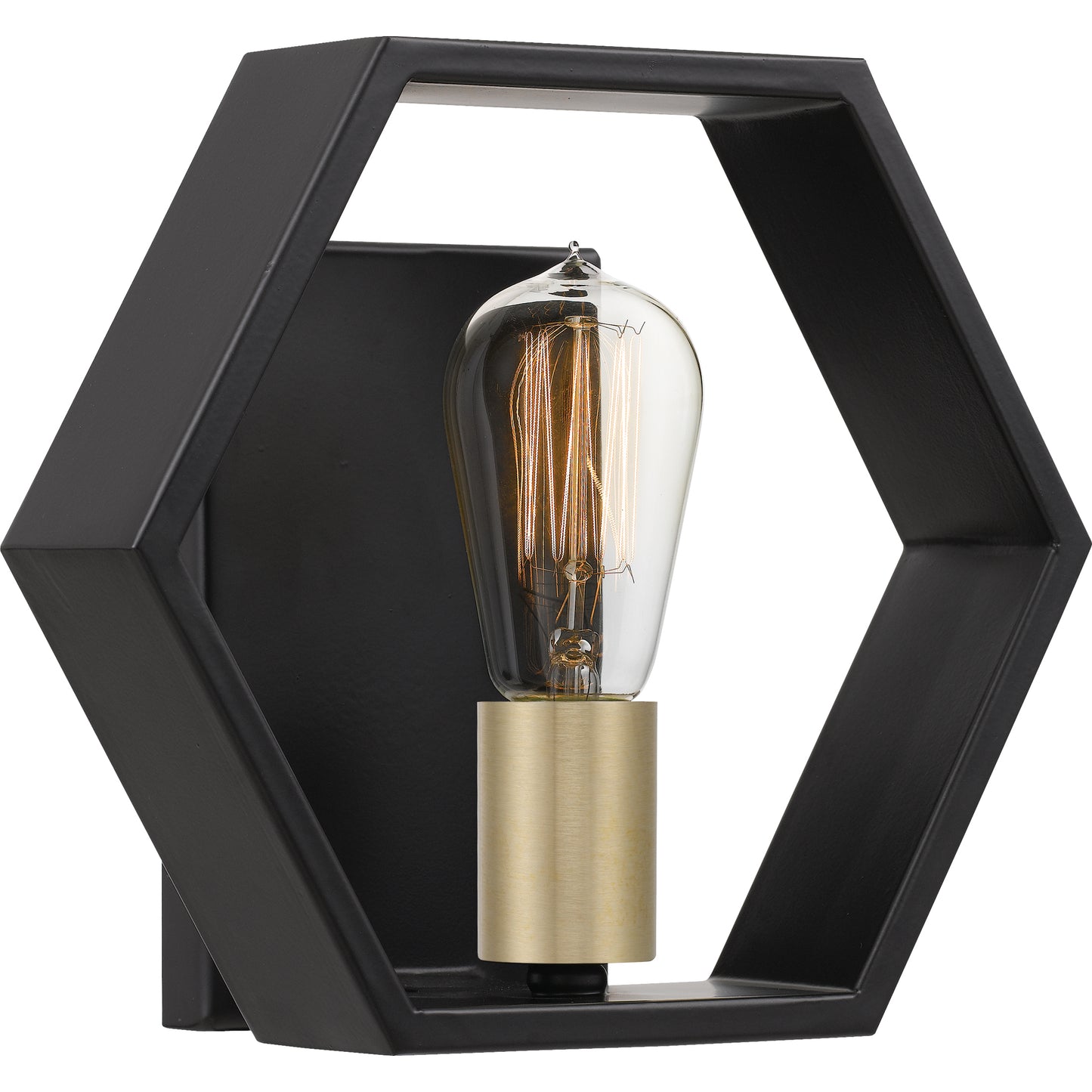 Quoizel Bismarck Wall Sconce, Earth Black