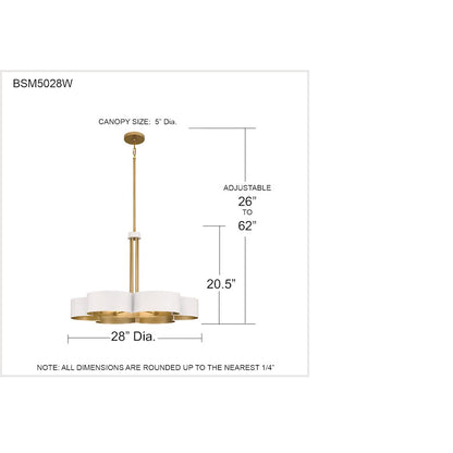 Quoizel Balsam 6 Light Chandelier