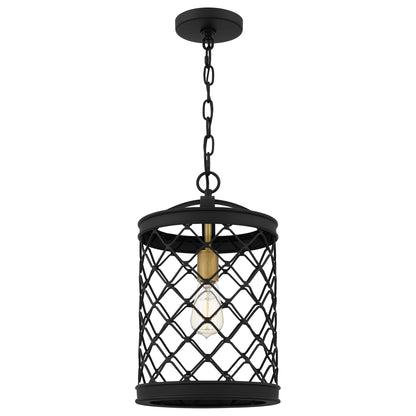 Quoizel Calais 1 Light Mini Pendant, Earth Black - CAI1510EK