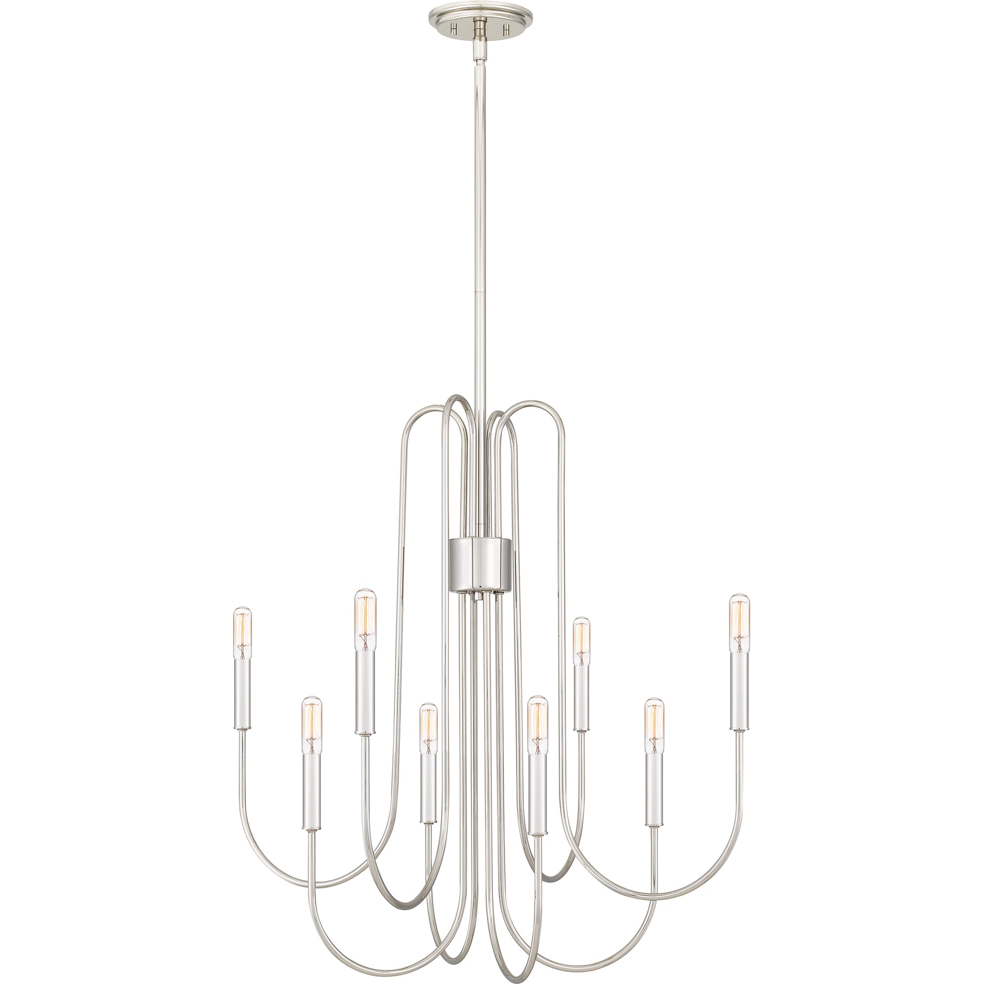 Quoizel Cabry 8 Light Chandelier, Brushed Weathered Brass - CBR5028BWS