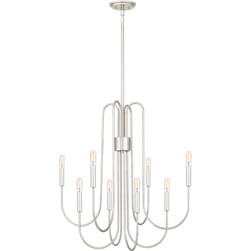 Quoizel Cabry 8 Light Chandelier, Brushed Weathered Brass - CBR5028BWS
