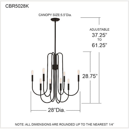 Quoizel Cabry 8 Light Chandelier