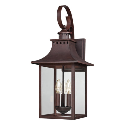 Quoizel Chancellor Outdoor Wall Lantern, Copper Bronze