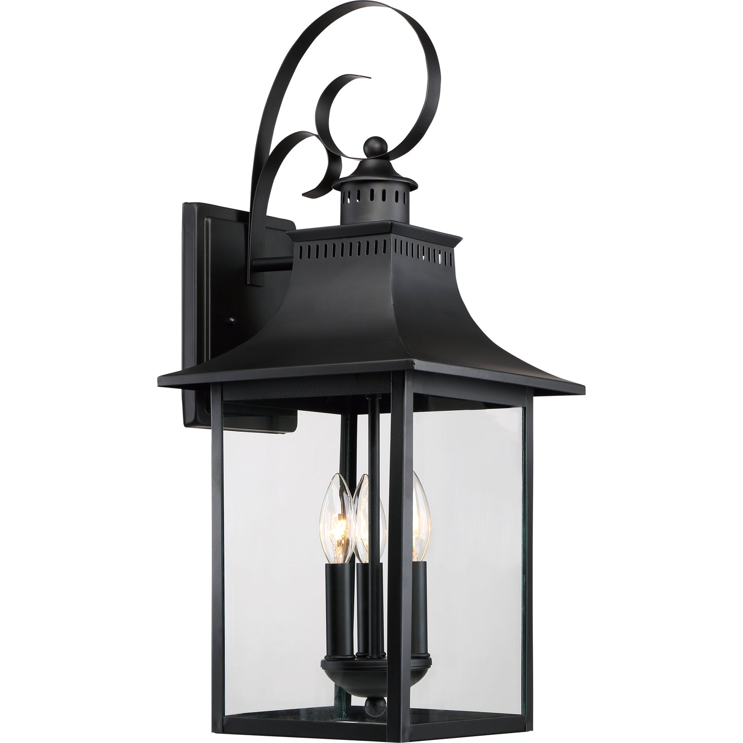 Quoizel Chancellor Outdoor Lantern, Mystic Black