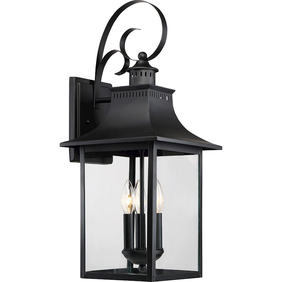 Quoizel Chancellor Outdoor Lantern, Mystic Black