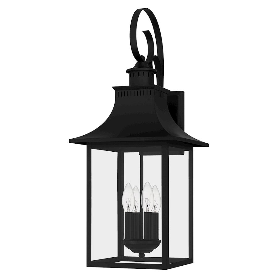 Quoizel Chancellor 4 Light Outdoor Lantern, Tempered