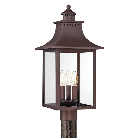 Quoizel Chancellor Post Light, Copper Bronze