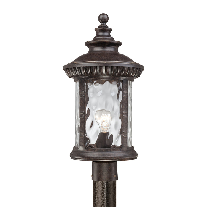 Quoizel 1 Light Chimera Outdoor Post Lantern, Imperial Bronze