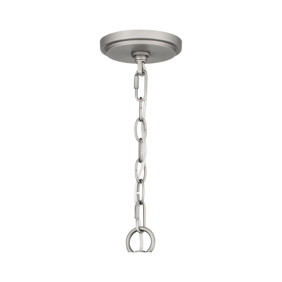 Quoizel Challis Chandelier, Antique Nickel