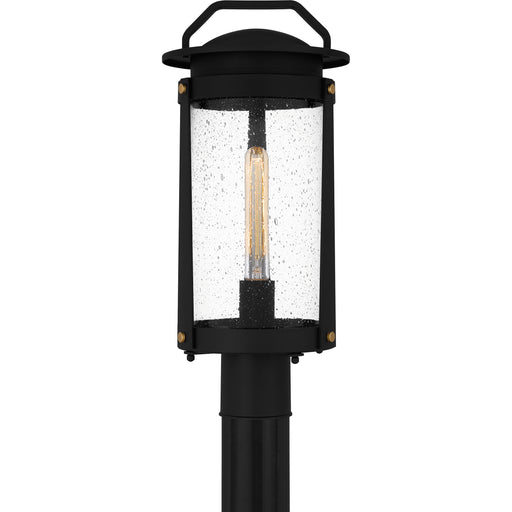 Quoizel Clifton 1 Light 20" Outdoor Lantern, Earth Black/Clear Seedy - CLI9009EK