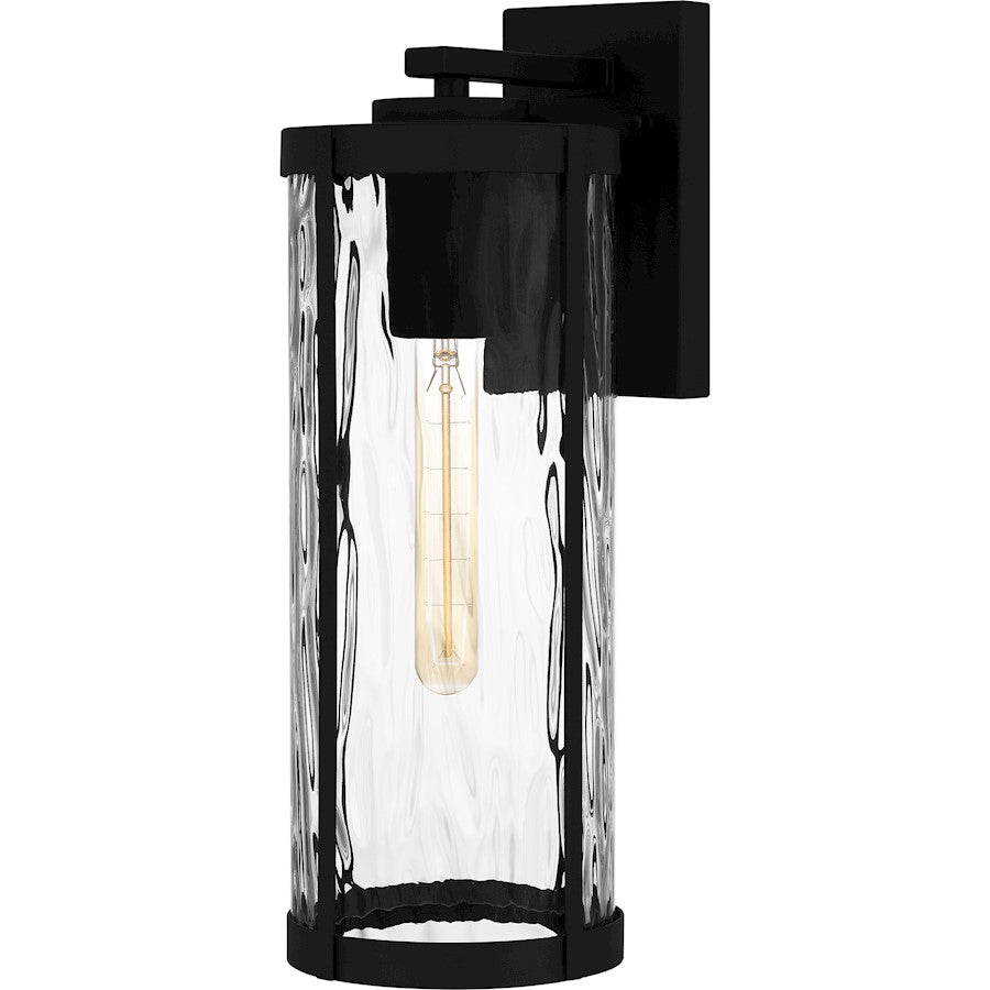 Quoizel Culpo 1 Light 17" Outdoor Lantern, Matte Black/Clear Water - CLP8406MBK