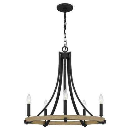 Quoizel Colombes 5 Light 24" Chandelier, Grey Ash - CMS5024GK