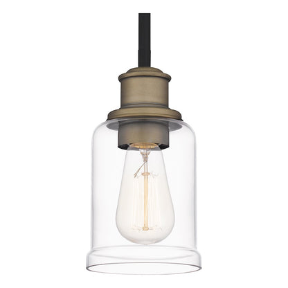 1 Light Mini Pendant, Matte Black