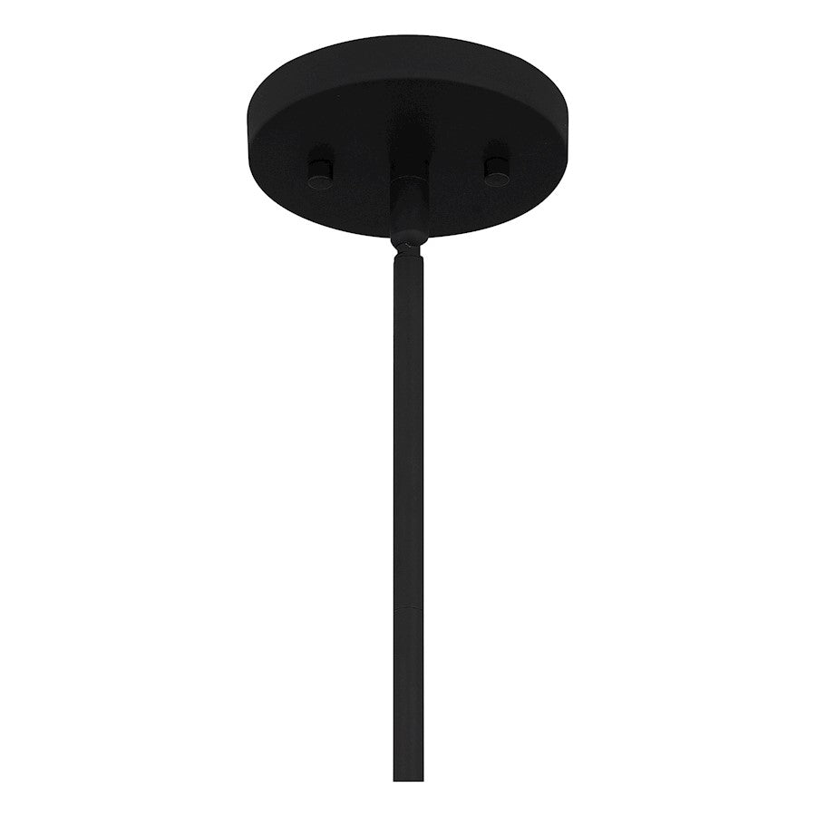 1 Light Mini Pendant, Matte Black