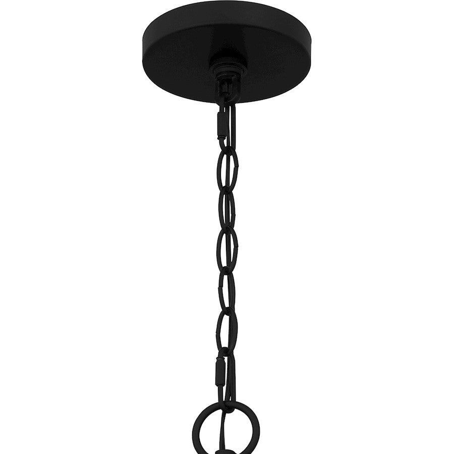 Quoizel Calliope 6 Light Chandelier, Matte Black