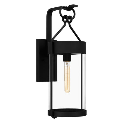 Quoizel Corbin 1 Light 17" Outdoor Lantern, Earth Black/Clear - CRB8407EK