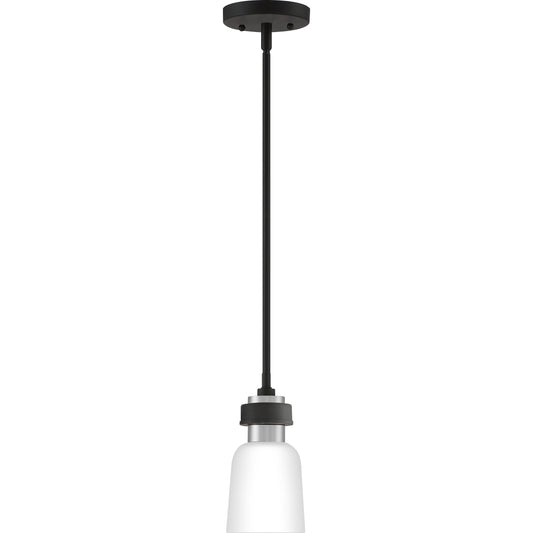 Quoizel Conrad 1 Light Mini Pendant, Brushed Nickel - CRD1505BN