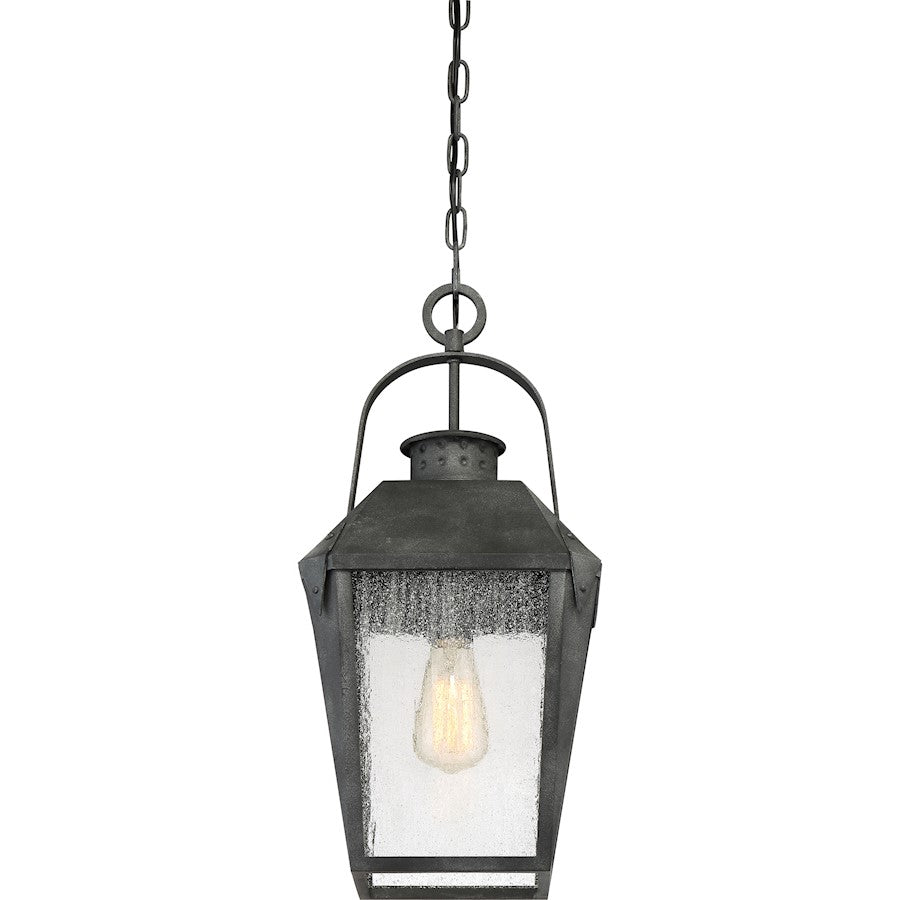 1 Light Mini Pendant, Mottled Black