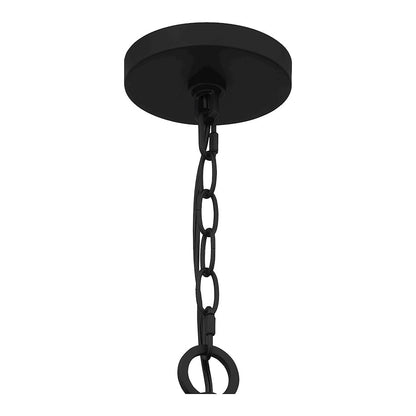 Quoizel Croix Chandelier, Matte Black