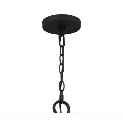 Quoizel Croix Chandelier, Matte Black