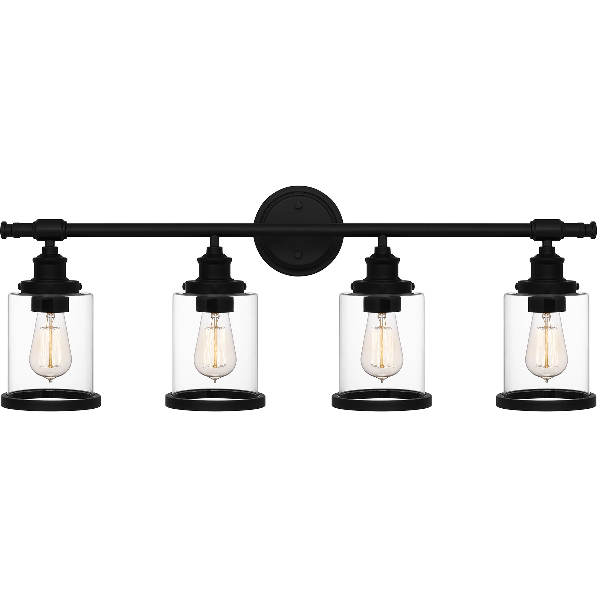 Quoizel Dixie 4 Light Bath Light, Brushed Nickel/Clear - DIX8632BN