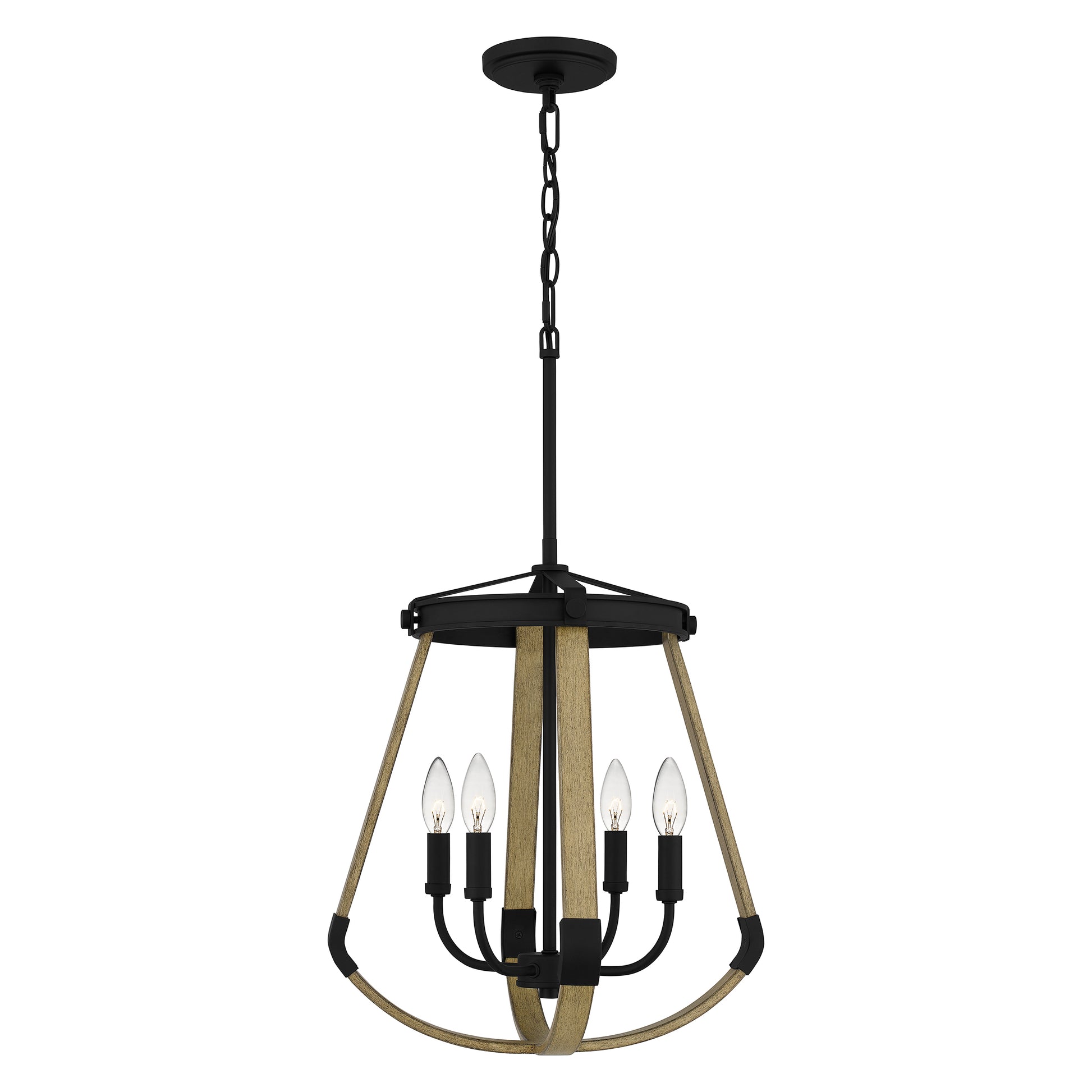 Quoizel Demura 4 Light Pendant, Matte Black - DMA2816MBK