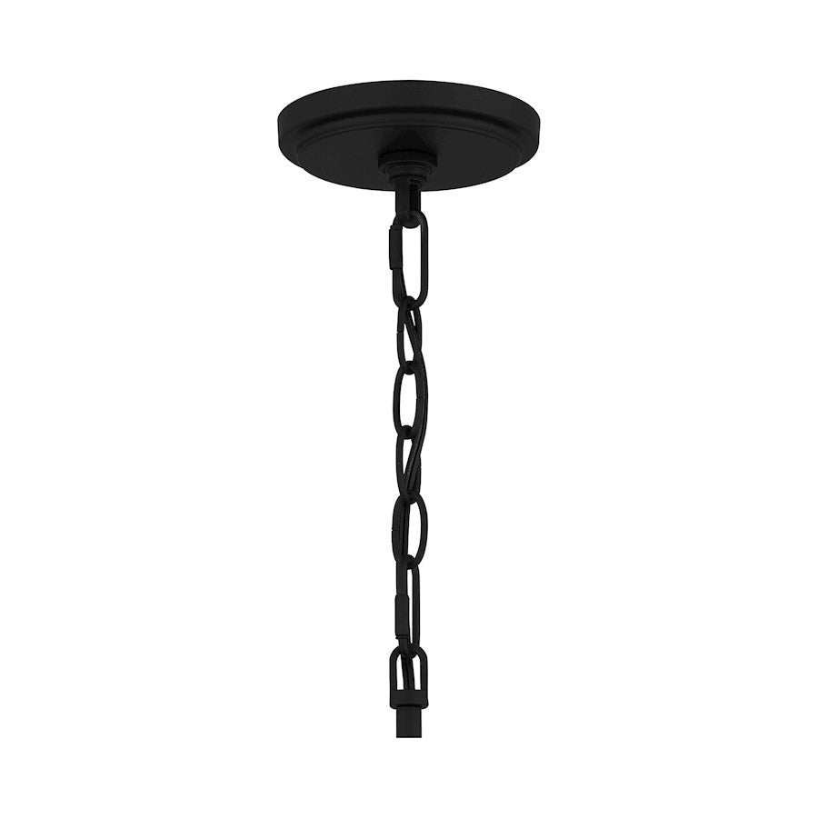 4 Light Pendant, Matte Black