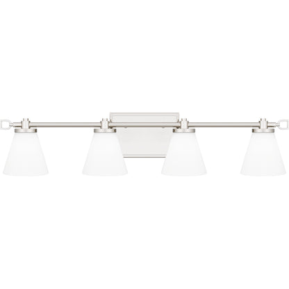 Quoizel Daniels Small Bath Light, Matte Black/Opal Etched - DNL8613MBK