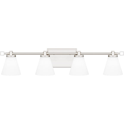 Quoizel Daniels Large Bath Light, Polished Nickel/Opal Etched - DNL8629PK